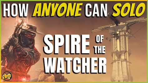 Spire of the watcher solo guide - Simple and efficient Arc titan build for solo spire!Before damage, using the regular melee with the knockout aspect gives you arc charged melee's that heal a...